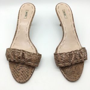 Miu Miu Kitten Heel Mules